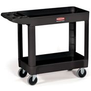 UTILITY CART 16X30 SHELF BK